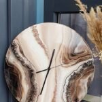 Elegant Brown The luxury ResinArt Resin Wall Clock