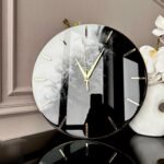 Black And White Beauty In the House Resin The Resin Art Resin Large Wall Clock(27 Inches)