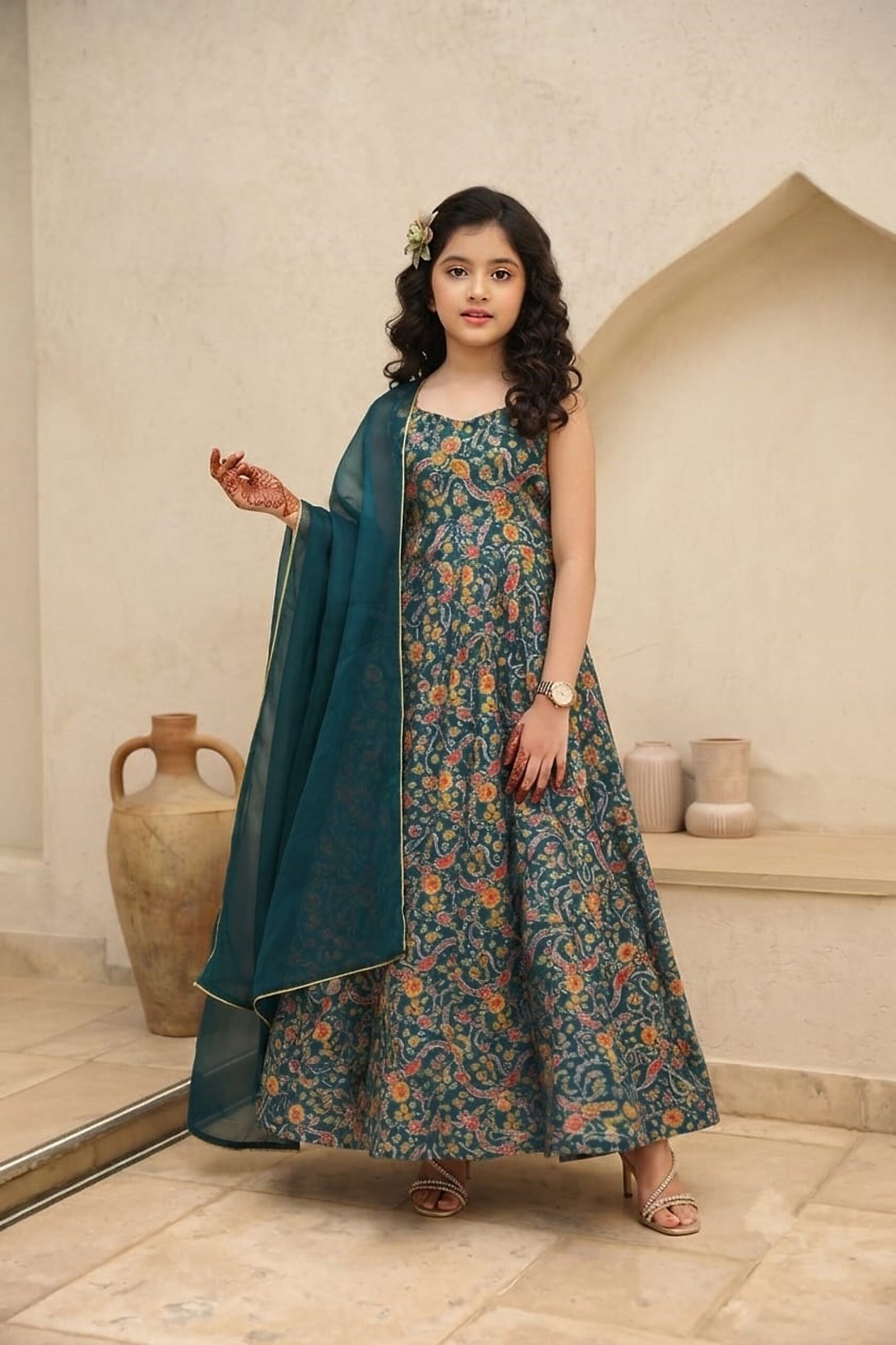 silk-digital-print-anarkali-gown-with-organza-dupatta-for-girls_1.jpg Ralphdavinci Silk Digital Print Anarkali Gown with Organza Dupatta for Girls - Image 1